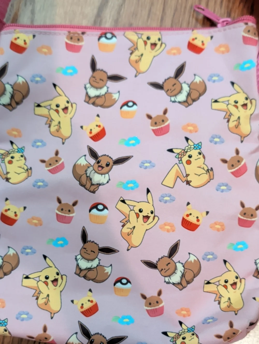 Pink Pokémon Crossbody Bag - Cute Character Print